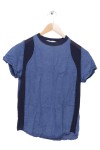 Vorschaubild 1 von Damen T-Shirt Casual Modern Blau Gr. 36/S Polyester Kurzarm