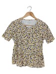 Vorschaubild 1 von Damen T-Shirt Gr. 38/M Mehrfarbig Casual Abstraktes Muster Baumwolle