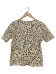 Vorschaubild 2 von Damen T-Shirt Gr. 38/M Mehrfarbig Casual Abstraktes Muster Baumwolle