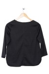 Vorschaubild 2 von Damen Bluse Schwarz Gr. 32/XXS Elegant Klassisch 3/4-Arm Strukturmuster