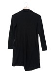 Vorschaubild 2 von Damen Blusenkleid Gr. 34/XS Schwarz Minimalistisch Asymmetrisches Kleid