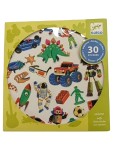 Vorschaubild 1 von Puffy Dicke Sticker Set Kinder Mehrfarbig Retro-Spielzeug 30 Stück