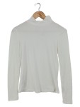 Vorschaubild 1 von Damen Pullover Weiß Gr. 34/XS Rippstrick Rollkragen Basic