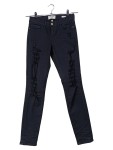 Vorschaubild 1 von DENIM Damen Jeans Slim Fit W25/34/XS Schwarz Destroyed Look