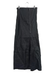 Vorschaubild 1 von A-Linienrock Maxirock Damen Gr. 36/S Schwarz Elegant Baumwolle