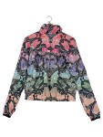Vorschaubild 2 von Leichte Jacke 34/XS Damen Mehrfarbig Schmetterling Blumen Vintage