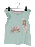 Vorschaubild 1 von Kinder T-Shirt Gr. 128 Blau Mädchen Ostermotiv Rüschen