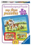 Vorschaubild 1 von Kinderpuzzle Meine Tierfreunde 3x6 Teile My First Puzzle Tiere ab 2
