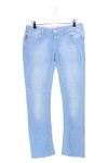 Vorschaubild 1 von Jeans Straight Leg Damen Blau W31 Stickerei Lederdetails 100% Baumwolle