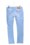 Vorschaubild 2 von Jeans Straight Leg Damen Blau W31 Stickerei Lederdetails 100% Baumwolle