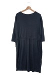Vorschaubild 2 von Blusenkleid Damen Gr. 38/M Schwarz Tunikakleid Midi Elegant Casual