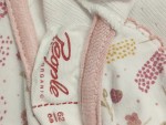 Vorschaubild 3 von Baby Body Gr. 68 Weiß Florales Muster Rüschen Knopf