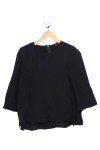 Vorschaubild 1 von Langarmshirt Damen Schwarz Gr. 34/XS Basic Elegant Oberteil