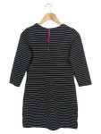 Vorschaubild 2 von Damen Etuikleid Gr. 34/XS Schwarz Gestreift Klassisch Elegant Business