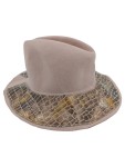 Vorschaubild 1 von Damen Hut Beige Elegant Wollfilz
