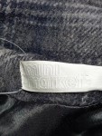Vorschaubild 3 von Wollmantel Damen Grau Kariert Gr. 36 / S Klassisch Bindegürtel
