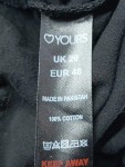 Vorschaubild 4 von YOURS Damen Shorts Schwarz Gr. 48 Baumwolle Kordelzug Casual