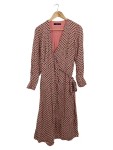 Vorschaubild 1 von Damen Strickkleid Wickelkleid Gr. 36/S Mehrfarbig Grafisch Elegant