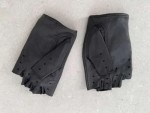Vorschaubild 3 von Damen Abendhandschuhe Leder Schwarz Modisch UNI