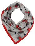 Vorschaubild 1 von Damen Tuch Schal Mehrfarbig Geometrisch Polyester Elegant 77x77cm