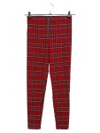 Vorschaubild 1 von Damen Stoffhose Rot Kariert Gr. S (W28/36) Casual Modern Reißverschluss