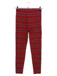 Vorschaubild 2 von Damen Stoffhose Rot Kariert Gr. S (W28/36) Casual Modern Reißverschluss