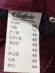 Vorschaubild 5 von Damen Jeans Straight Leg 38 Rot Casual Reißverschluss
