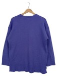 Vorschaubild 2 von Damen Pullover Lila Einheitsgröße Casual V-Ausschnitt