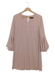 Vorschaubild 1 von Hemdblusenkleid Damen Rosa Gr. 36/S Elegant Rüschen Midikleid