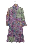 Vorschaubild 1 von Damen Blusenkleid 34/XS Mehrfarbig Floral Bohemian Midi