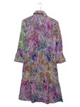 Vorschaubild 2 von Damen Blusenkleid 34/XS Mehrfarbig Floral Bohemian Midi