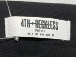 Vorschaubild 3 von 4TH + RECKLESS PETITE Damen Cargohose Gr. 32 XXS Schwarz Casual Modern
