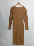 Vorschaubild 2 von festliches Kleid Damen Gr. 36/S Gold Elegant Metallic Midikleid