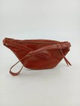 Vorschaubild 3 von Gürteltasche Damen Braun Kroko-Optik Bauchtasche Vintage Streetwear 28cm
