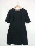 Vorschaubild 2 von Damen Etuikleid Gr. 38/M Schwarz Business Kleid mit Schleife