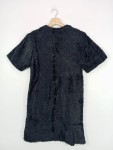 Vorschaubild 2 von Pullover Kinder Gr. 164 Schwarz Fuzzy Fell-Optik Kurzarm