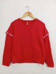 Vorschaubild 2 von Damen Sweatshirt Rot Gr. 34/XS Casual mit Rüschen & Schriftzug