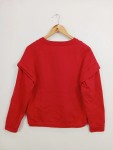 Vorschaubild 3 von Damen Sweatshirt Rot Gr. 34/XS Casual mit Rüschen & Schriftzug