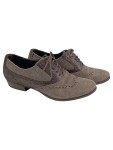 Vorschaubild 1 von Damen Schnürschuhe Brogues Gr. 36 Braun Klassisch Elegant Glitzer