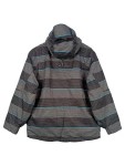Vorschaubild 2 von Herren Steppjacke Gr. 52/L Gestreift Grau Outdoor Kapuze