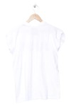 Vorschaubild 2 von T-Shirt Damen Gr. 32/XXS Weiß Schriftzug Casual