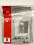 Vorschaubild 1 von 5x Faltentaschen A4 Klarsichthüllen Extra Stark Transparent Hetzel ACCO
