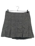 Vorschaubild 1 von Damen Faltenrock Gr. 40/L Kariert Grau Business Elegant 46cm