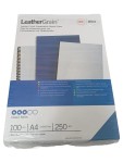 Vorschaubild 1 von Schreibmappe A4 Blau 100 Stück Lederstruktur Einbanddeckel