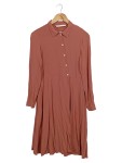 Vorschaubild 1 von Damen Blusenkleid Hemdblusenkleid Gr. 34/XS Braun Casual