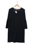 Vorschaubild 1 von V MILANO Damen Strickkleid Schwarz Gr. 38/M Casual V-Ausschnitt Midikleid