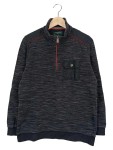 Vorschaubild 1 von Greenfield Classic Herren Sweatshirt Troyer Gr. M Grau Meliert Baumwolle