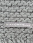 Vorschaubild 2 von Damen Schal Wolle Grau Casual Strickmuster 204x19 cm