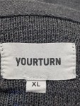 Vorschaubild 3 von Damen Strickjacke Cardigan Grau 42/XL Baumwolle Polyacryl Klassisch