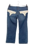 Vorschaubild 2 von Damen Mom Jeans Gr. 40/L Blau Casual Baumwolle